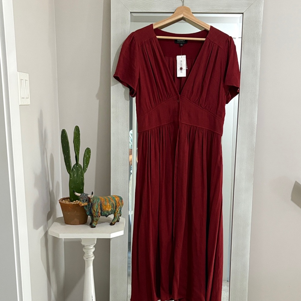 NWT burgandy dress